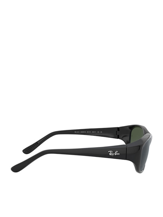 Ray Ban Daddy-O II Мъжки Слънчеви Очила с Черна Пластмасова Рамка и Зелени Стъкла RB2016 601/31