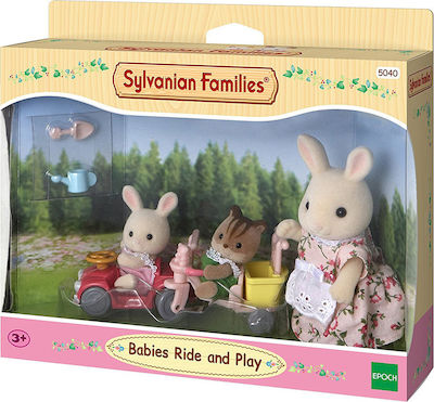 Epoch Toys Miniature Toy Babies Ride and Play Sylvanian Families for 3+ Years 20cm. (Various Designs/Assortments of Designs) 1pc