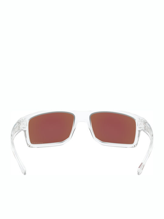 Oakley Gibston Men's Sunglasses with Transparent Plastic Frame and Light Blue Mirror Lens OO9449-04