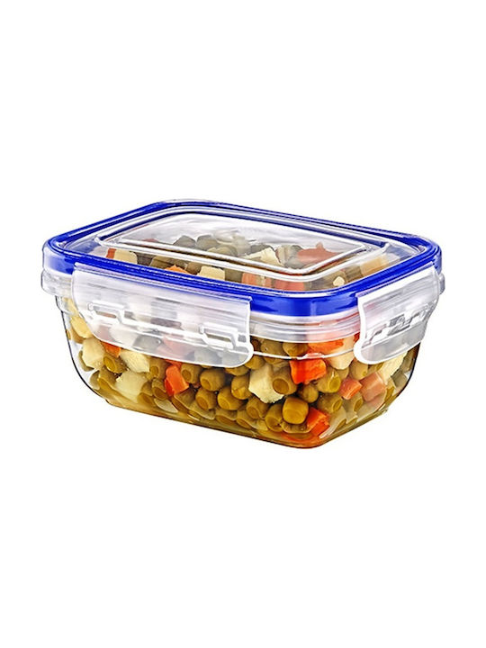 Dassimpo Lunch Box Plastic Μπλε Suitable for for Lid for Microwave Oven 800ml 1pcs