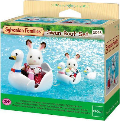 Epoch Toys Miniature Toy Swan Boat Set Sylvanian Families for 3+ Years