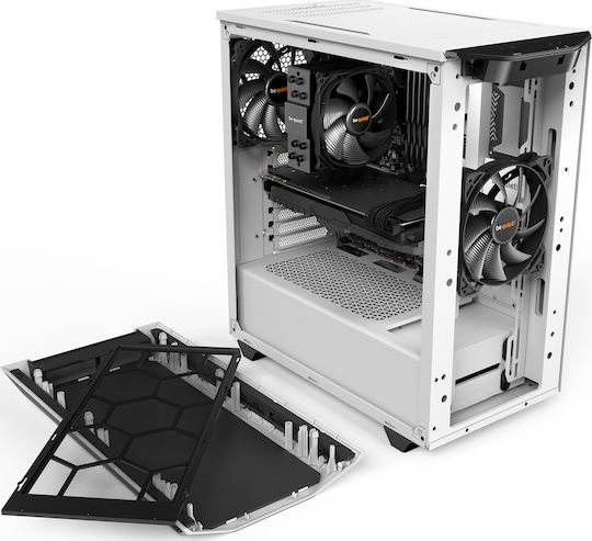 Be Quiet Pure Base 500 Gaming Midi Tower Κουτί Υπολογιστή με Πλαϊνό Παράθυρο Λευκό