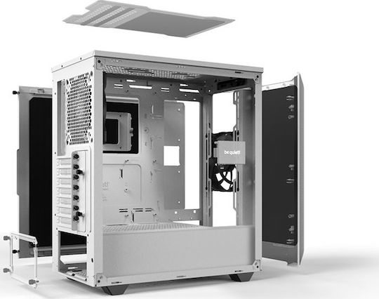 Be Quiet Pure Base 500 Gaming Midi Tower Κουτί Υπολογιστή με Πλαϊνό Παράθυρο Λευκό