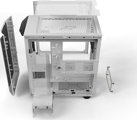 Be Quiet Pure Base 500 Gaming Midi Tower Κουτί Υπολογιστή με Πλαϊνό Παράθυρο Λευκό