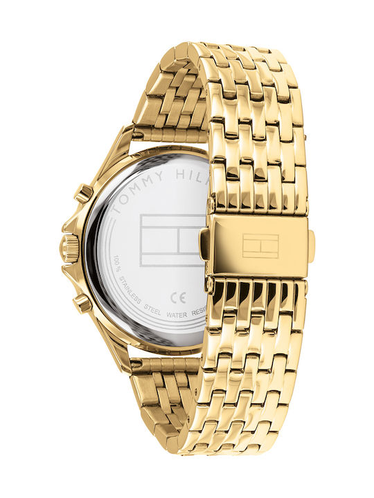 Tommy Hilfiger Ari Women's Watch Chronograph with Gold Metal Bracelet
