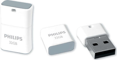 Philips Pico 32GB USB 2.0 Stick Gray