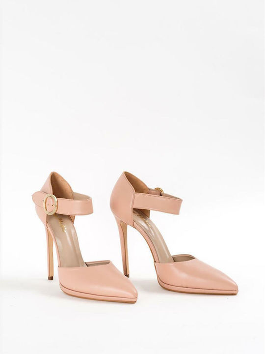 Women's Leather Pumps NEW MATIC - 802 NUDE