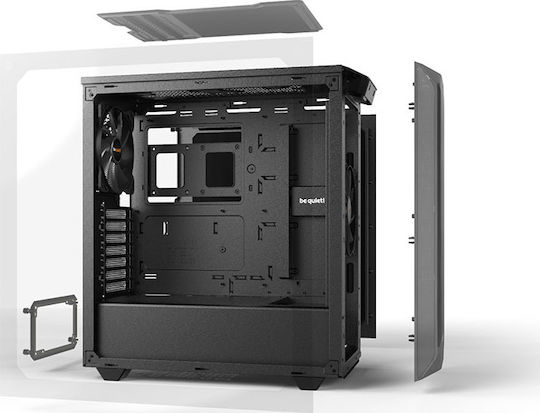 Be Quiet Pure Base 500 Gaming Midi Tower Κουτί Υπολογιστή με Πλαϊνό Παράθυρο Μαύρο