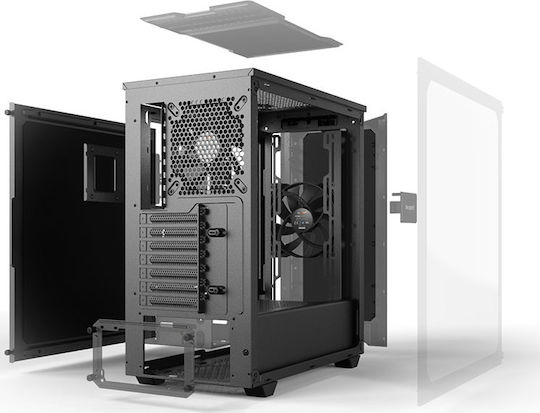 Be Quiet Pure Base 500 Gaming Midi Tower Κουτί Υπολογιστή με Πλαϊνό Παράθυρο Μαύρο