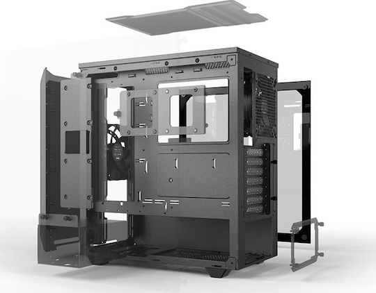 Be Quiet Pure Base 500 Gaming Midi Tower Κουτί Υπολογιστή με Πλαϊνό Παράθυρο Μαύρο