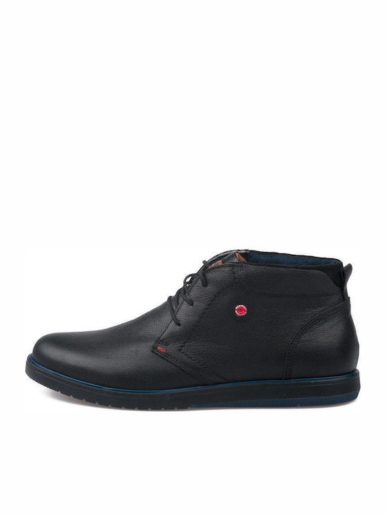 Leather Black Men's Boots Anatomical