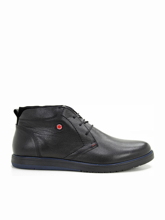 Leather Black Men's Boots Anatomical