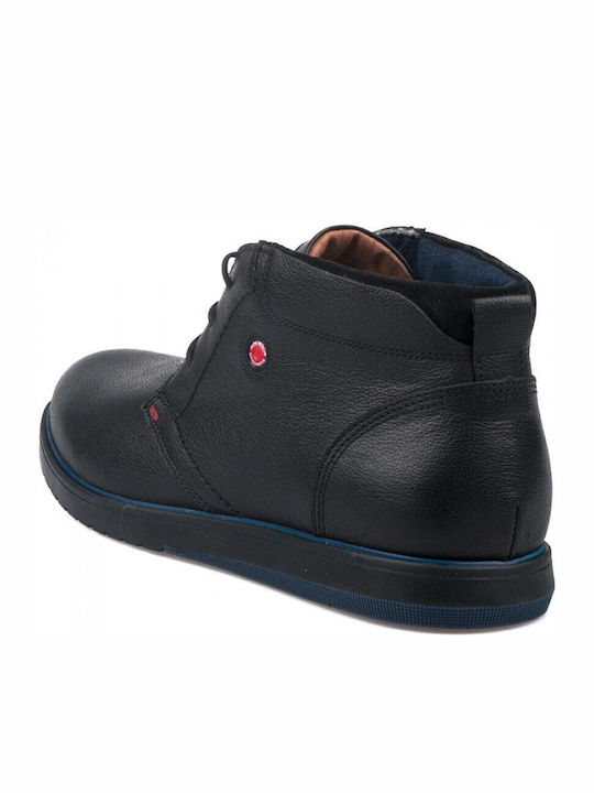 Leather Black Men's Boots Anatomical