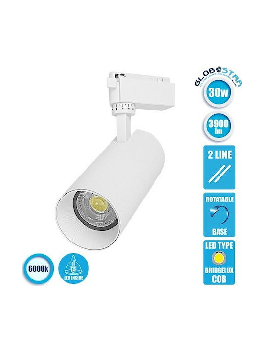 GloboStar Single LED Cool White Spot in White Color