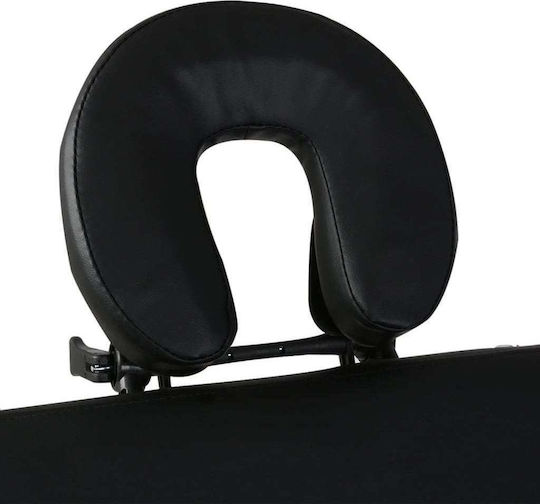 vidaXL Aluminum Portable/Folding Black Massage and Physiotherapy Bed 186x68cm 4 Positions