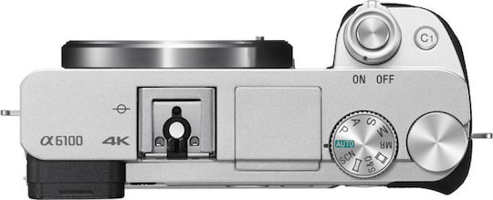 Sony α6100 Mirrorless Cameră Kit (E PZ 16-50mm F3.5-5.6 OSS) Argintie
