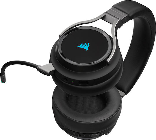Corsair Virtuoso RGB Wireless Over Ear Gaming Headset with Connection USB Carbon
