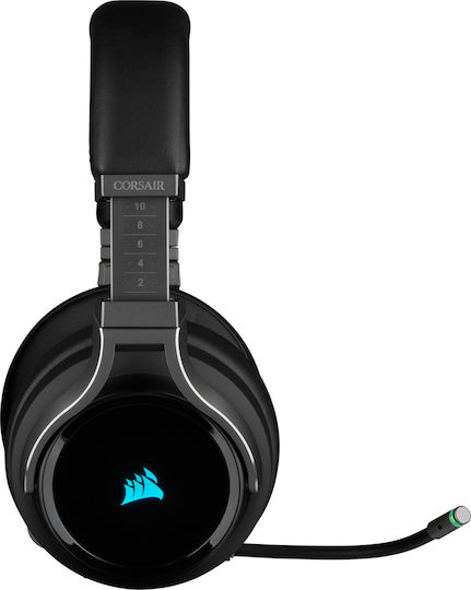 Corsair Virtuoso RGB Wireless Over Ear Gaming Headset with Connection USB Carbon