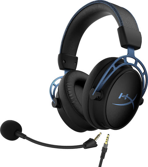 HyperX Cloud Alpha S Über Ohr Gaming-Headset mit Verbindung 3,5mm Blau