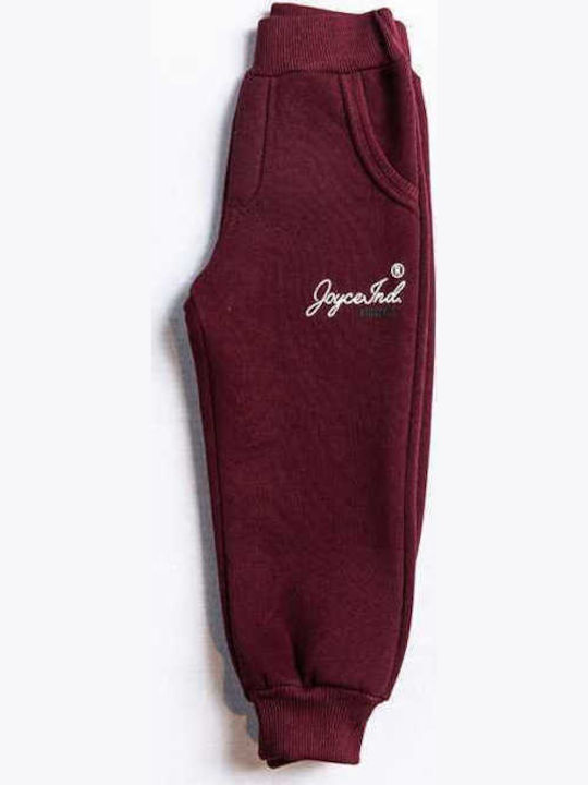 Joyce Kids Sweatpants Burgundy 1pcs