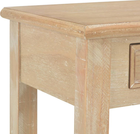 Wooden Console Table Coffee L110xW35xH80cm