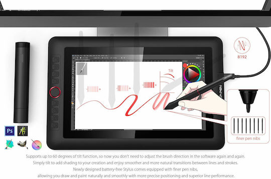 XP-Pen Artist Display Pro Stilou digital cu ecran 13.3"