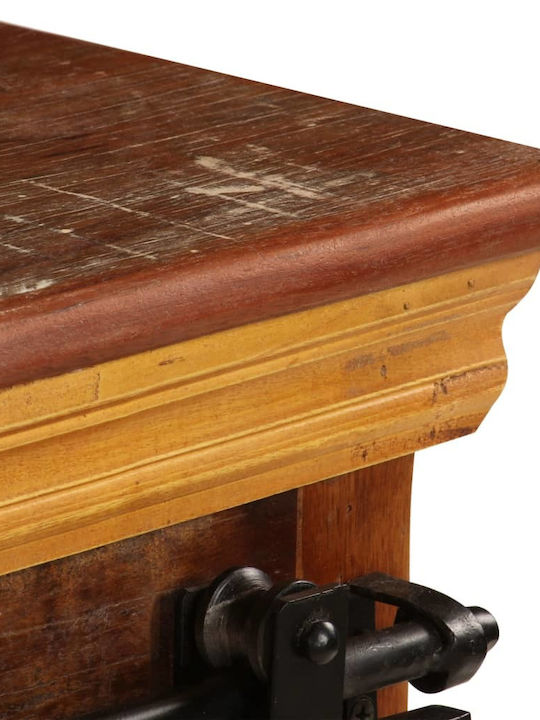TV Stand from Solid Wood Brown L110xW30xH45cm