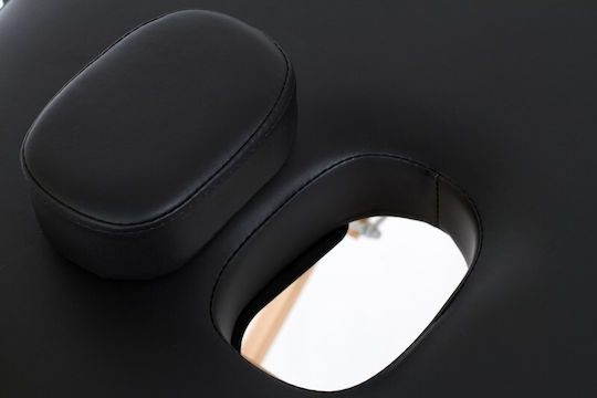 Rest Pro VIP Oval 3 Κρεβάτι Μασάζ και Φυσικοθεραπείας Φορητό/Πτυσσόμενο Μαύρο από Ξύλο 192x70εκ.
