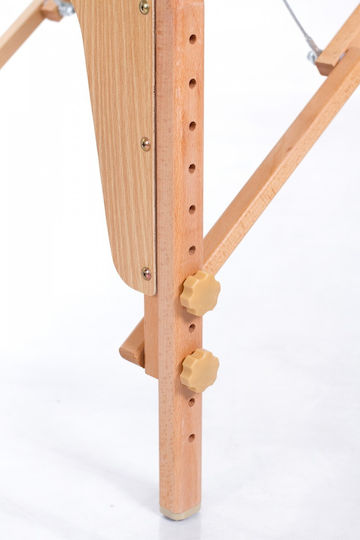 Rest Pro VIP Oval 3 Massagetisch Tragbar/Zusammenklappbar Ecru aus Holz 192x70cm