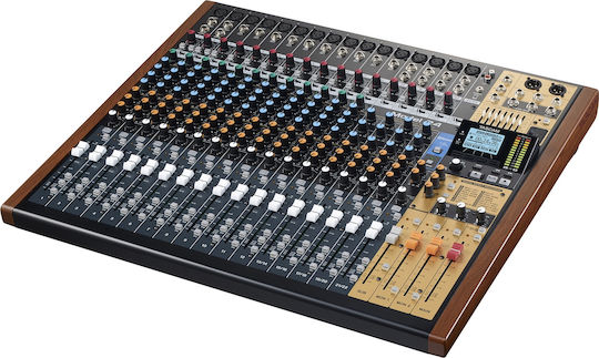 Tascam Model 16 Analoge Konsole 16 Kanäle mit Phantom Power & 10 XLR-Eingänge & Bluetooth