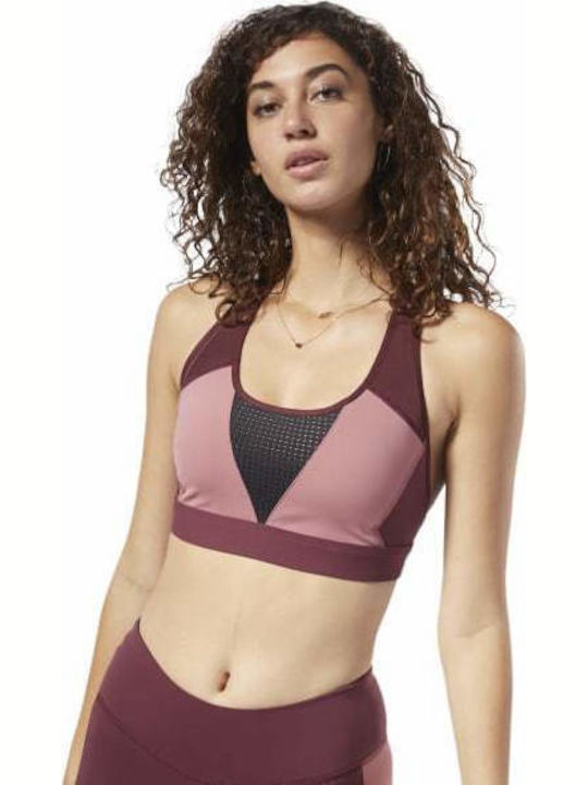 Hero Racer Padded Women's Sports Bra with Light Padding Pink