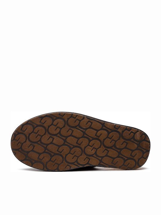 Scuff Men's Leather Slippers Black