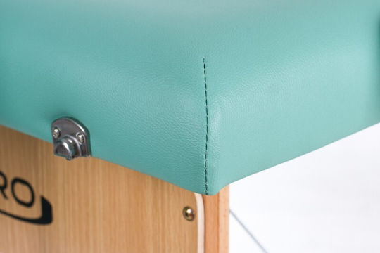 Rest Pro Classic 2 Bett Massage und Physiotherapie Grün aus Holz 192x70cm.