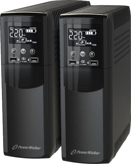 Powerwalker VI 1200 CSW IEC UPS Line-Interactive 1200VA 720W with 8 IEC Outlets