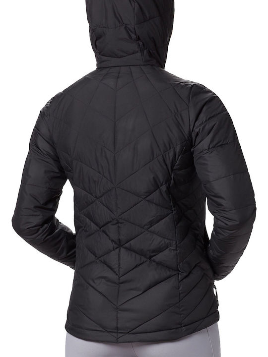 Columbia Heavenly Women's Hiking Short Sports Jacket for Winter with Hood Black