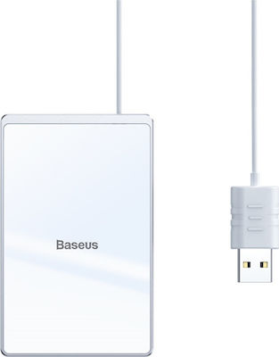 Baseus Încărcător Wireless (Qi Pad) 15W Albς (Card Ultra Thin)