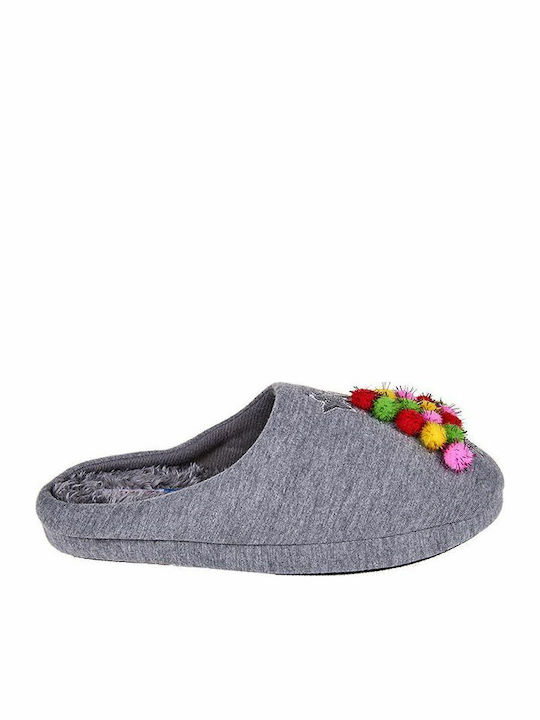 Mitsuko Women's Slipper In Gray Colour