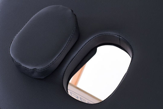 Rest Pro Classic Oval 3 Κρεβάτι Μασάζ και Φυσικοθεραπείας Φορητό/Πτυσσόμενο Μαύρο από Ξύλο 192x71εκ.