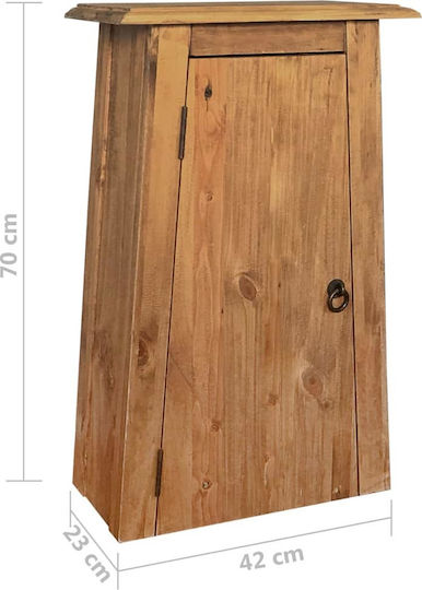 vidaXL Bathroom Cabinet L42xW23xH70cm Natural