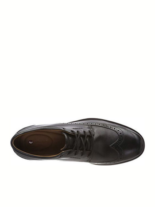 Un Aldric Wing Men's Leather Oxfords Black