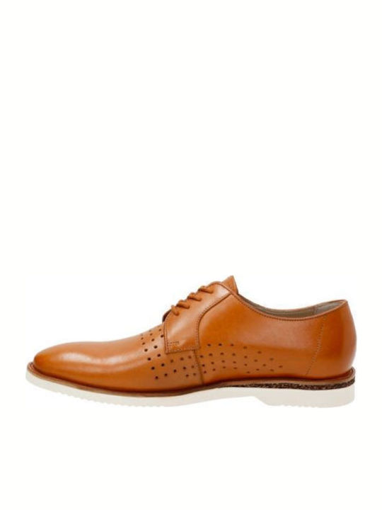 Tulik Edge Leder Herren Oxfords Tabac Braun