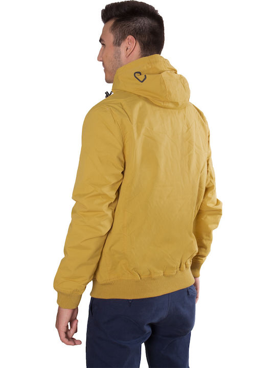 Geci Barbati Bomber Waterproof și cu protecție împotriva vântului Galben
