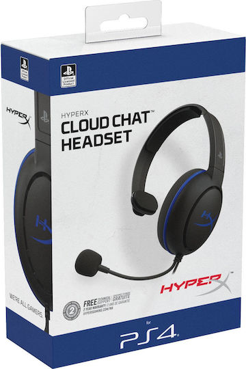 HyperX Cloud Chat Over Ear Gaming Headset με σύνδεση 3.5mm