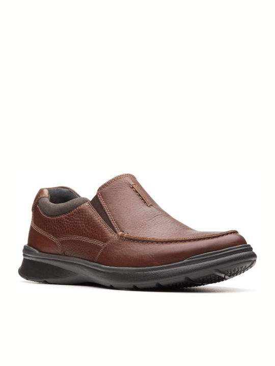 Clarks Cotrell Free Piele Pantofi casual pentru bărbați Anatomic Maro