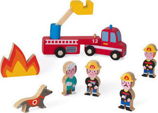 Janod Miniature Toy Mini Story Firefighters for 3+ Years