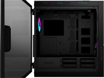 MSI MPG Sekira 500X Jocuri Middle Tower Cutie de calculator cu iluminare RGB Negru