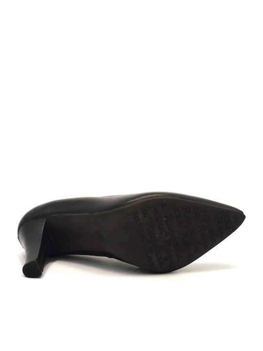 Leather Black High Heels