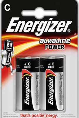 Energizer Power Αλκαλικές Μπαταρίες C 1.5V 2τμχ