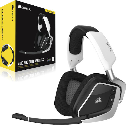 Corsair VOID ELITE Wireless Over Ear Gaming Headset with Connection USB White