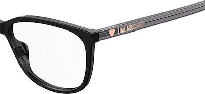 Moschino Weiblich Kunststoff Brillenrahmen Schwarz MOL546 807